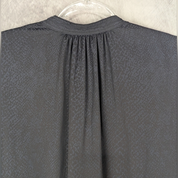 Banana Republic Petite 8 Reptile Print Dress With Roll Up Sleeves - Picture 4 of 14